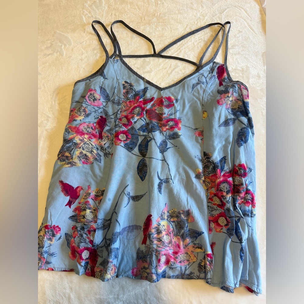 Floral Spaghetti Strap Top
